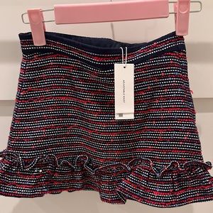 Janie and jack size 6 skirt red white & blue tweed. New w tags!